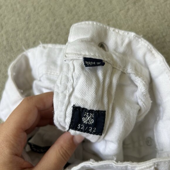 John John Womens White Skinny Jeans Tight Pants High Waist Brazil Petite Size 22 - Picture 9 of 10